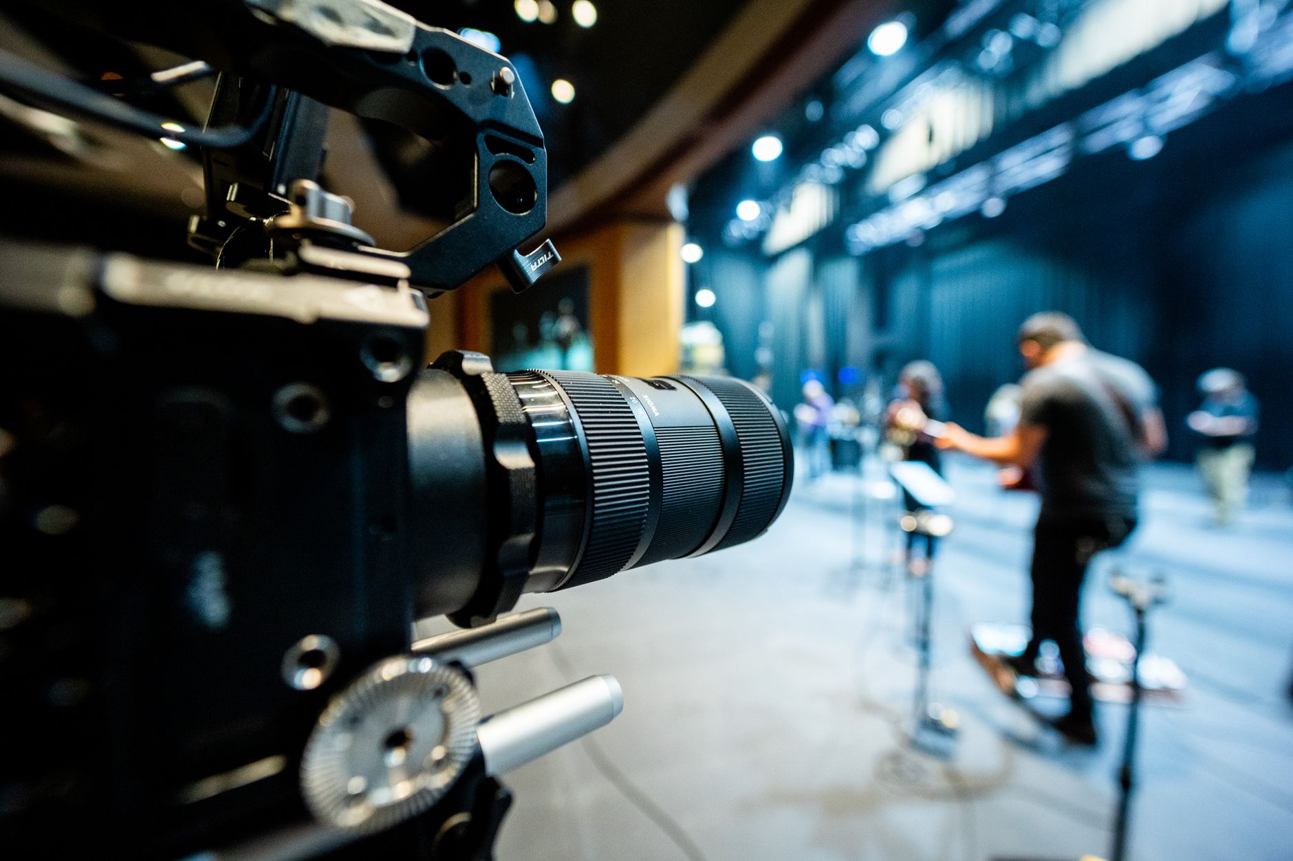 Close up camera lens setup